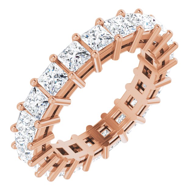 3.78 ct. Princess Diamond Eternity Band-VIRABYANI