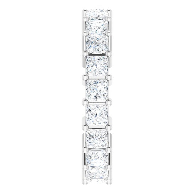 3.78 ct. Princess Diamond Eternity Band-VIRABYANI