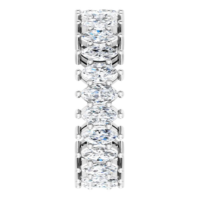 3.50 ct. Marquise Diamond Eternity Band-in 14K/18K White, Yellow, Rose Gold and Platinum - Christmas Jewelry Gift -VIRABYANI