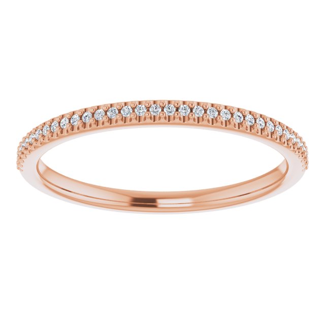 Delicate Stackable Diamond Wedding Band-VIRABYANI