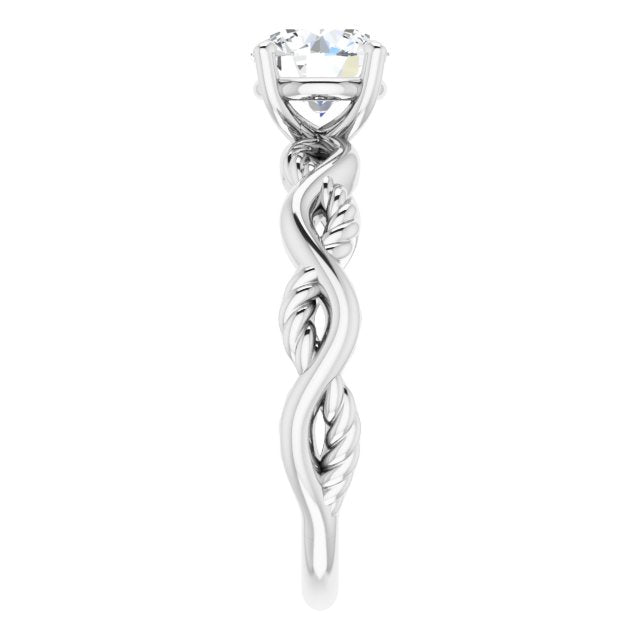 Round Diamond Solitaire Engagement Ring-VIRABYANI