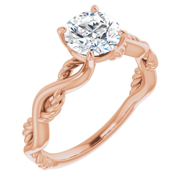 Round Diamond Solitaire Engagement Ring-VIRABYANI