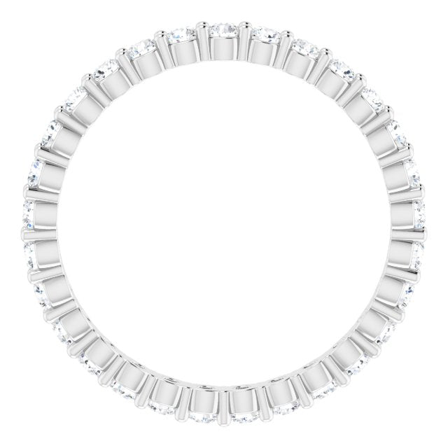 0.68 ct. Round Diamond Shared Prong Eternity Band-VIRABYANI