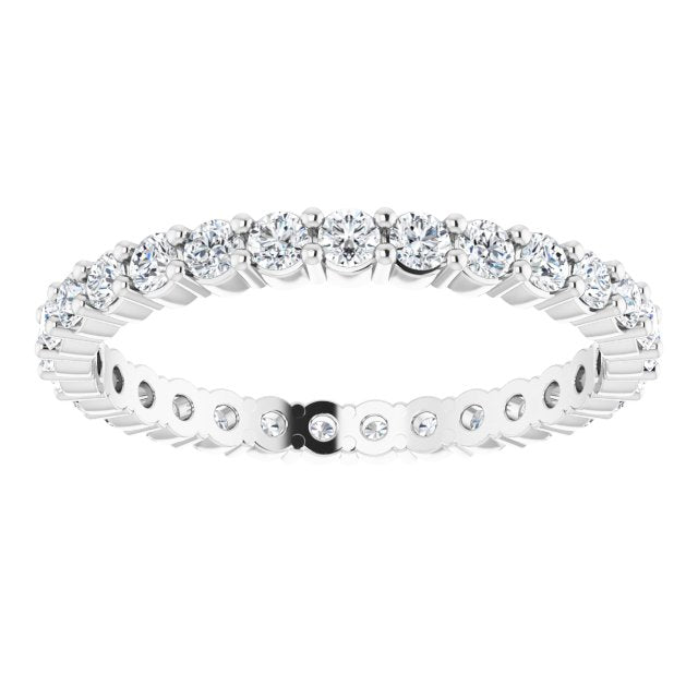 0.68 ct. Round Diamond Shared Prong Eternity Band-VIRABYANI