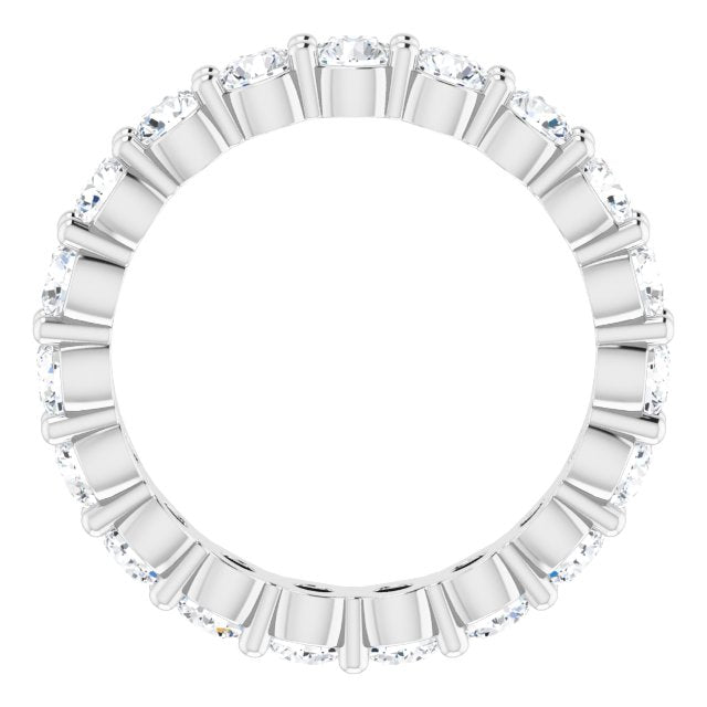 Anjolee Round Diamond Shared Prong Eternity Band-VIRABYANI