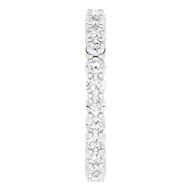 0.81 ct. Round Diamond Pettite Eternity Band-VIRABYANI