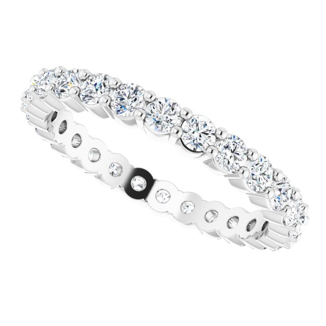 0.81 ct. Round Diamond Pettite Eternity Band-VIRABYANI