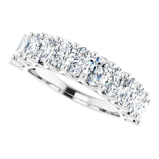 2.31 ct. Oval Cut Diamond Wedding Band-VIRABYANI