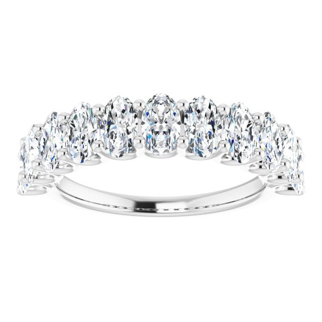 2.31 ct. Oval Cut Diamond Wedding Band-VIRABYANI