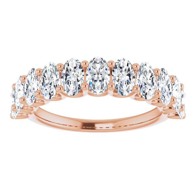 2.31 ct. Oval Cut Diamond Wedding Band-VIRABYANI