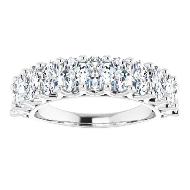 2.31 ct. Oval Cut Diamond Wedding Band-VIRABYANI