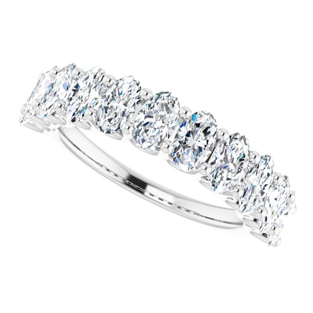 2.31 ct. Oval Cut Diamond Wedding Band-VIRABYANI