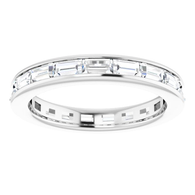 1.90 ct. Straight Baguette Diamond Eternity Band-VIRABYANI