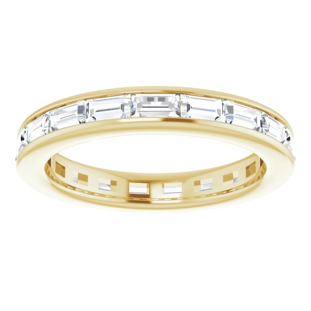 1.90 ct. Straight Baguette Diamond Eternity Band-VIRABYANI