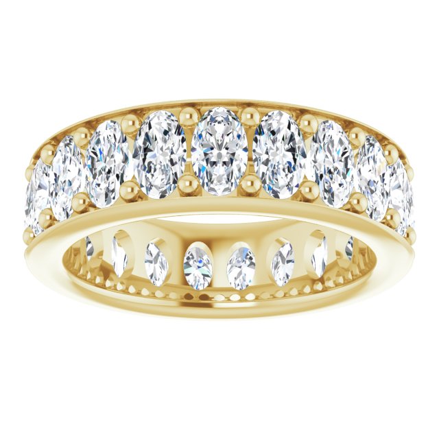 4.41 ct. Oval Diamond Eternity Band-VIRABYANI