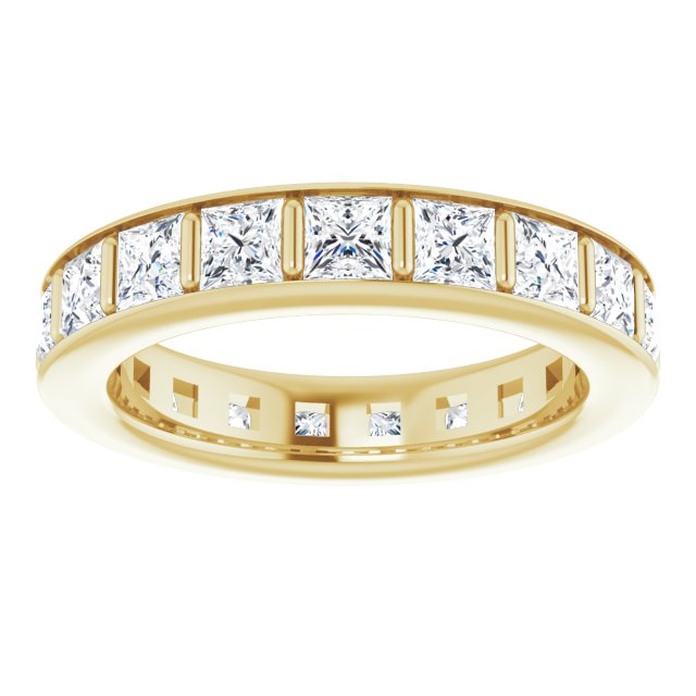3.42 ct. Princess Diamond Eternity Band-VIRABYANI