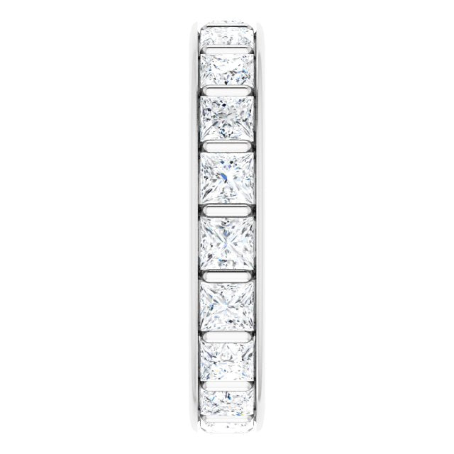 3.42 ct. Princess Diamond Eternity Band-VIRABYANI