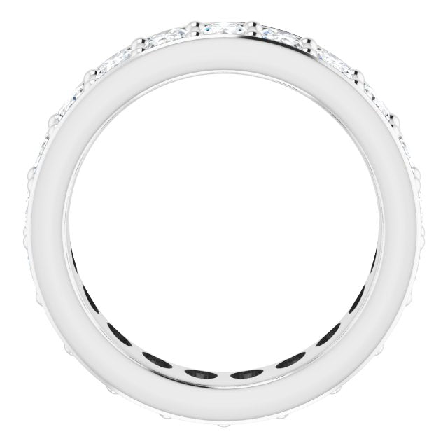 4.41 ct. Oval Diamond Eternity Band-VIRABYANI