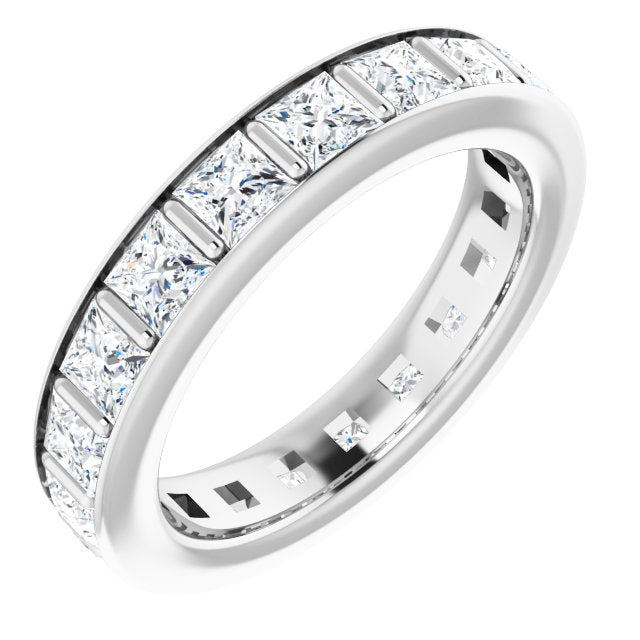 3.42 ct. Princess Diamond Eternity Band-VIRABYANI