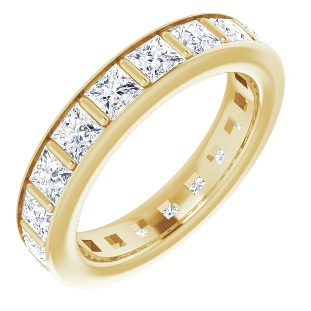 3.42 ct. Princess Diamond Eternity Band-VIRABYANI