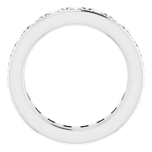 3.42 ct. Princess Diamond Eternity Band-VIRABYANI