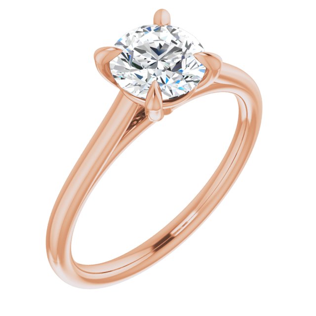 Four Prong Solitaire Engagement Ring-VIRABYANI