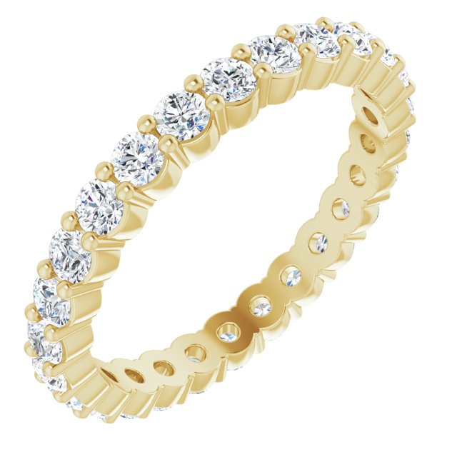 0.81 ct. Round Diamond Pettite Eternity Band-VIRABYANI