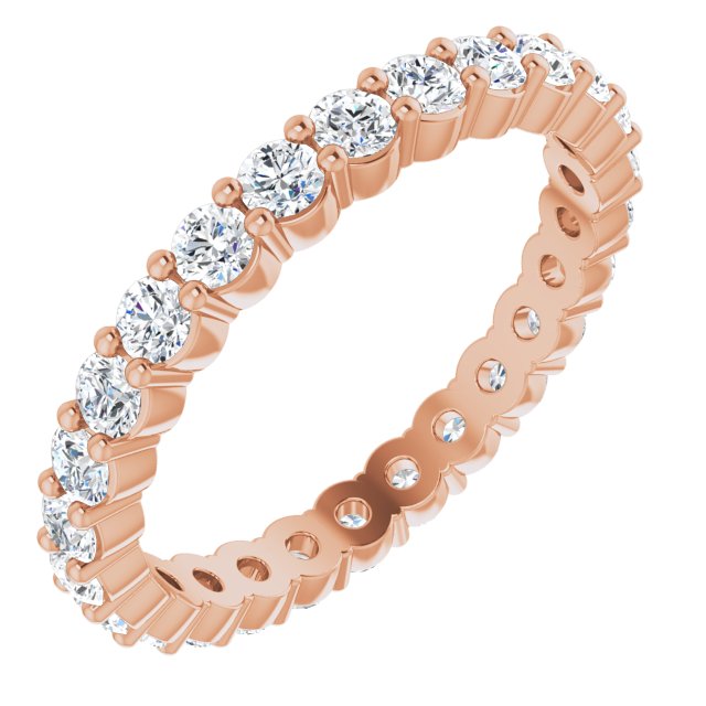 0.81 ct. Round Diamond Pettite Eternity Band-VIRABYANI