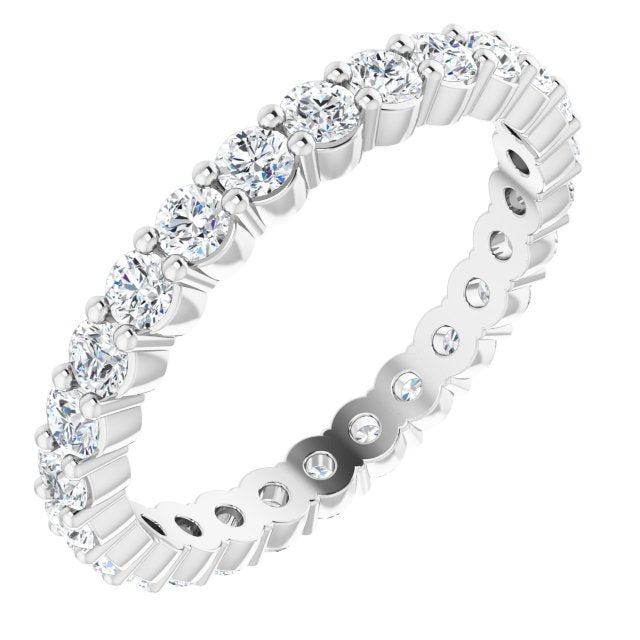 0.81 ct. Round Diamond Pettite Eternity Band-VIRABYANI
