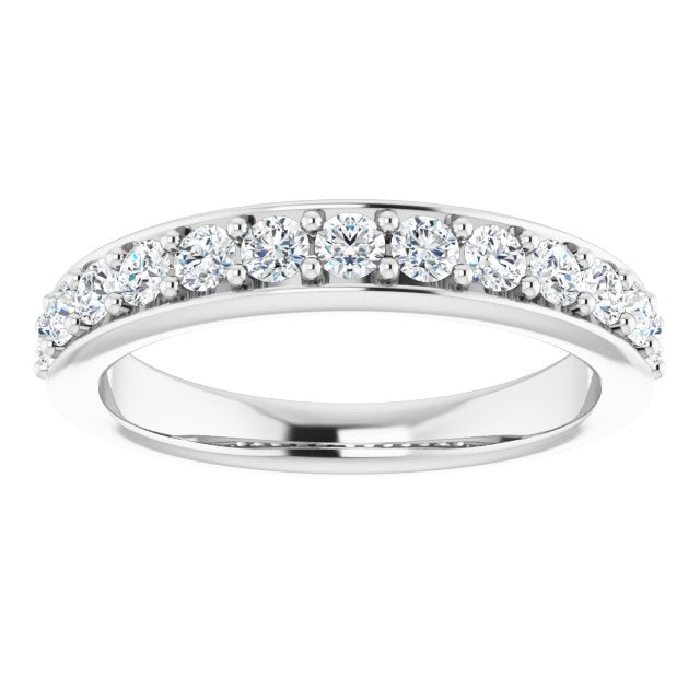 0.50 ct. Round Cut Diamond Wedding Band-VIRABYANI
