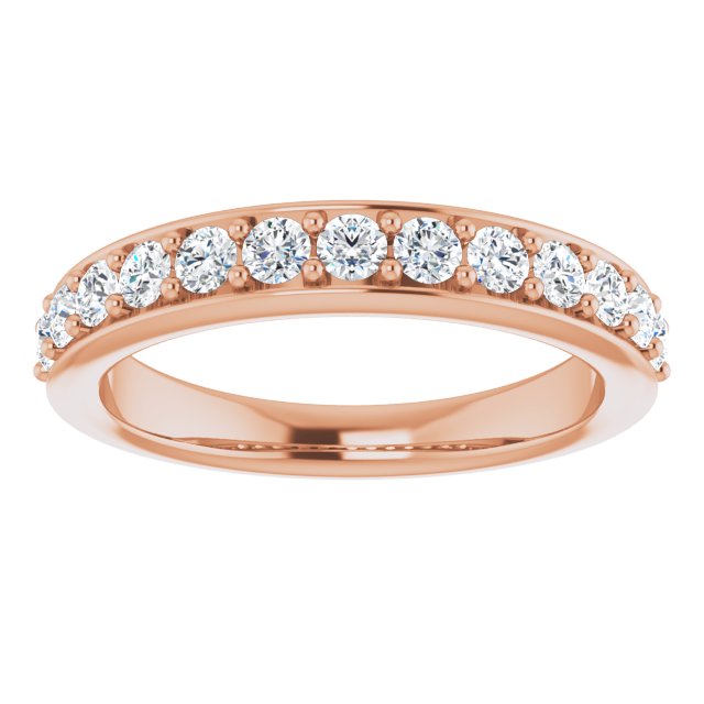 0.50 ct. Round Cut Diamond Wedding Band-VIRABYANI