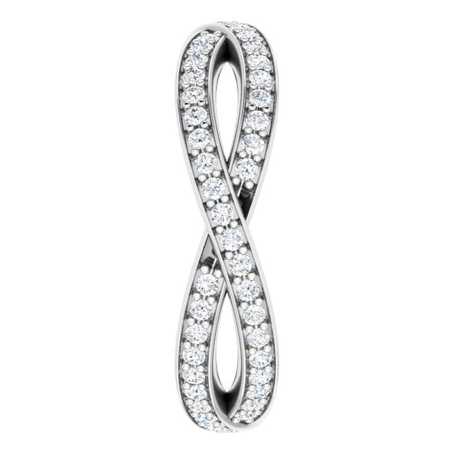 0.73 ct. Round Diamond Infinity Style Eternity Band-VIRABYANI