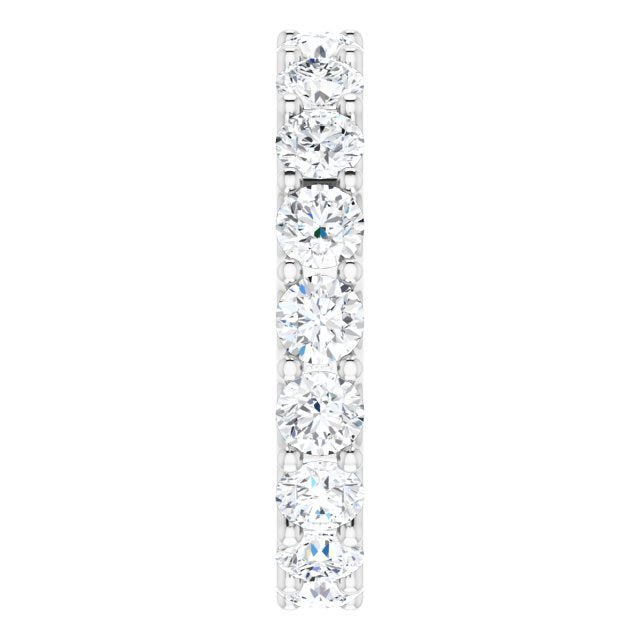 3.78 ct. Round Diamond Eternity Band U Setting-VIRABYANI