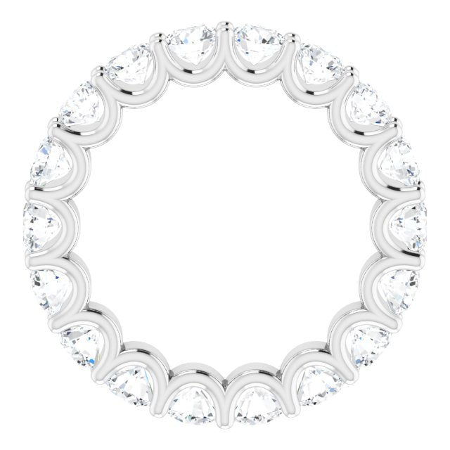 3.78 ct. Round Diamond Eternity Band U Setting-VIRABYANI