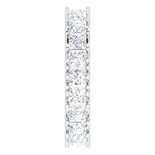 3.96 ct. Princess Diamond Eternity Band U Setting-VIRABYANI