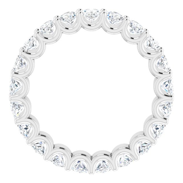 4.41 ct. Oval Diamond Eternity Band-in 14K/18K White, Yellow, Rose Gold and Platinum - Christmas Jewelry Gift -VIRABYANI