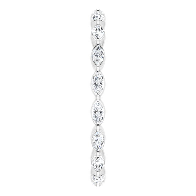 1.12 ct. Marquise Diamond Eternity Band East West Set Diamond Ring-VIRABYANI