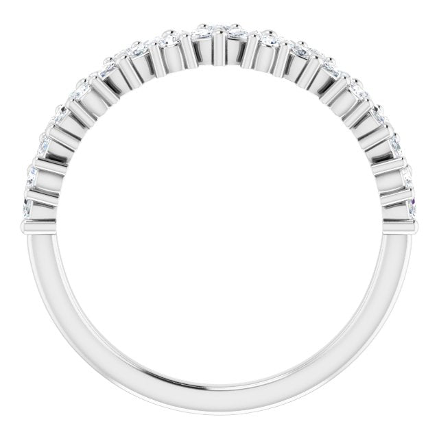 0.50 ct. Marquise And Round Diamond Wedding Band-VIRABYANI
