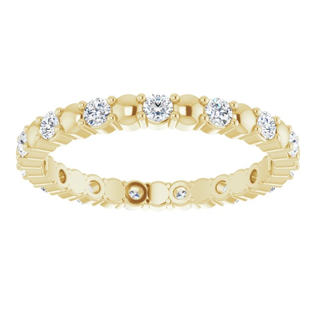 0.45 ct. Round Diamond Stackable Eternity Band-VIRABYANI