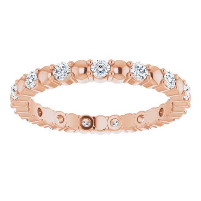 0.45 ct. Round Diamond Stackable Eternity Band-VIRABYANI