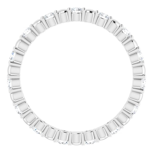 0.45 ct. Round Diamond Stackable Eternity Band-VIRABYANI
