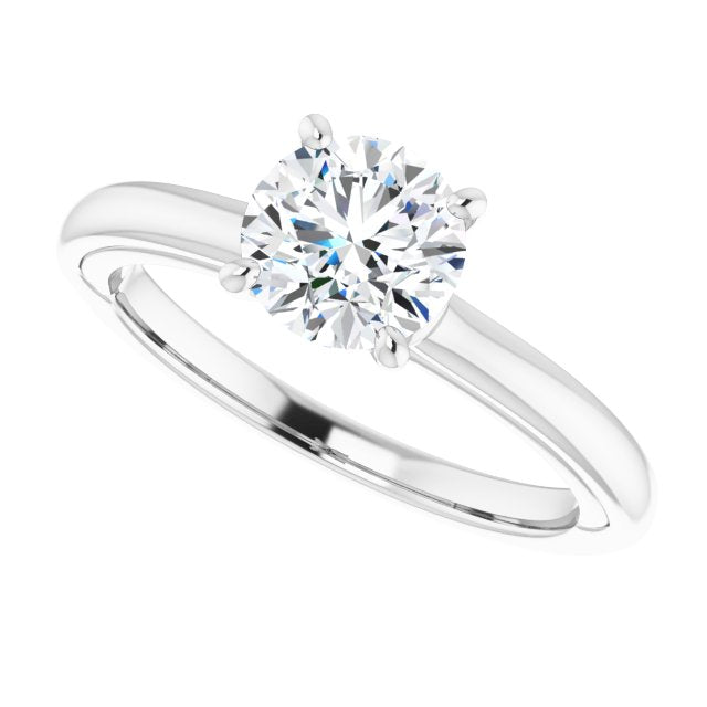 Round Diamond Solitaire Engagement Ring-VIRABYANI