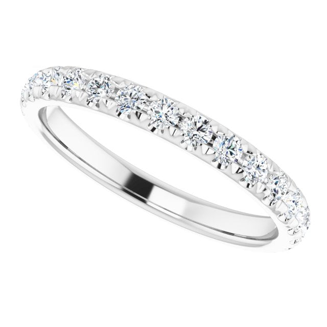 0.62 ct. Round Cut Diamond Comfort Fit Wedding Band-in 14K/18K White, Yellow, Rose Gold and Platinum - Christmas Jewelry Gift -VIRABYANI