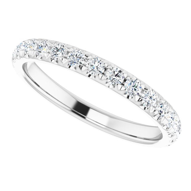 0.62 ct. Round Cut Diamond Comfort Fit Wedding Band-VIRABYANI
