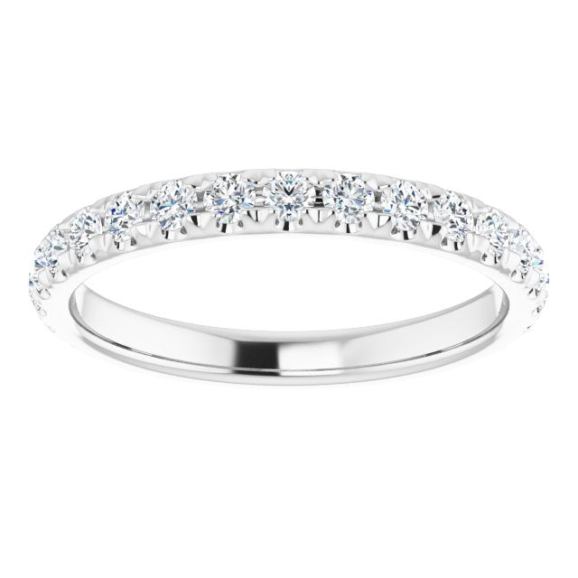 0.62 ct. Round Cut Diamond Comfort Fit Wedding Band-VIRABYANI