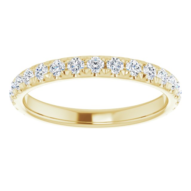 0.62 ct. Round Cut Diamond Comfort Fit Wedding Band-VIRABYANI