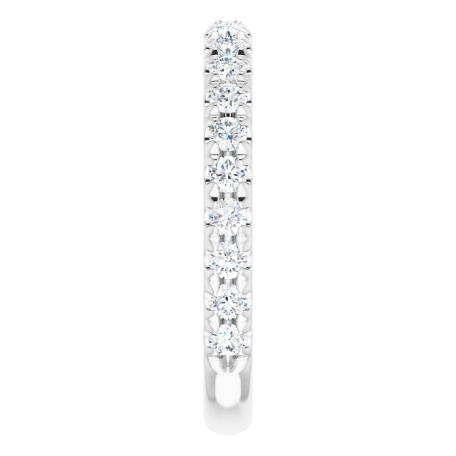 0.62 ct. Round Cut Diamond Comfort Fit Wedding Band-VIRABYANI