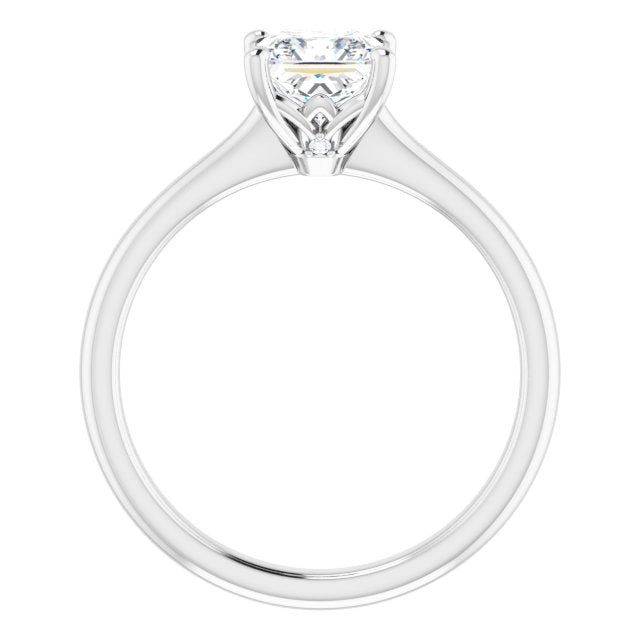 Petal Princess Diamond Solitaire Engagement Ring-VIRABYANI