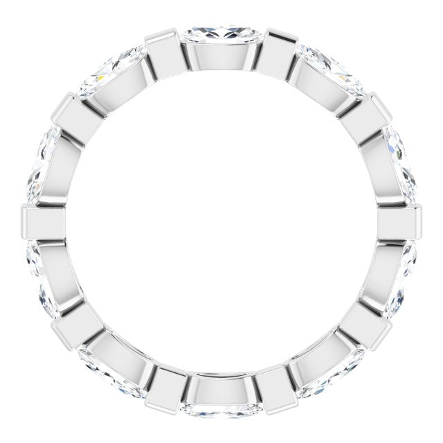 2.10 ct. Oval Diamond Eternity Band-VIRABYANI