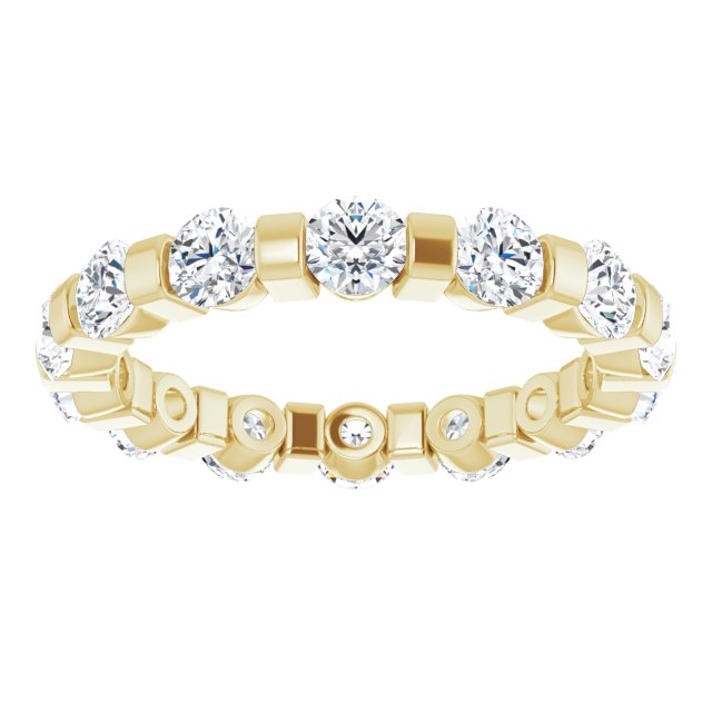 1.60 ct. Round Diamond Eternity Band-in 14K/18K White, Yellow, Rose Gold and Platinum - Christmas Jewelry Gift -VIRABYANI